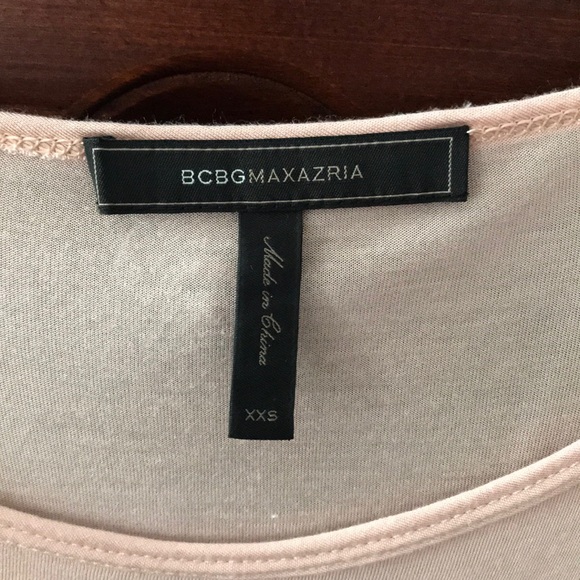 BCBG pale pink long sleeve top size xxs - Picture 4 of 7